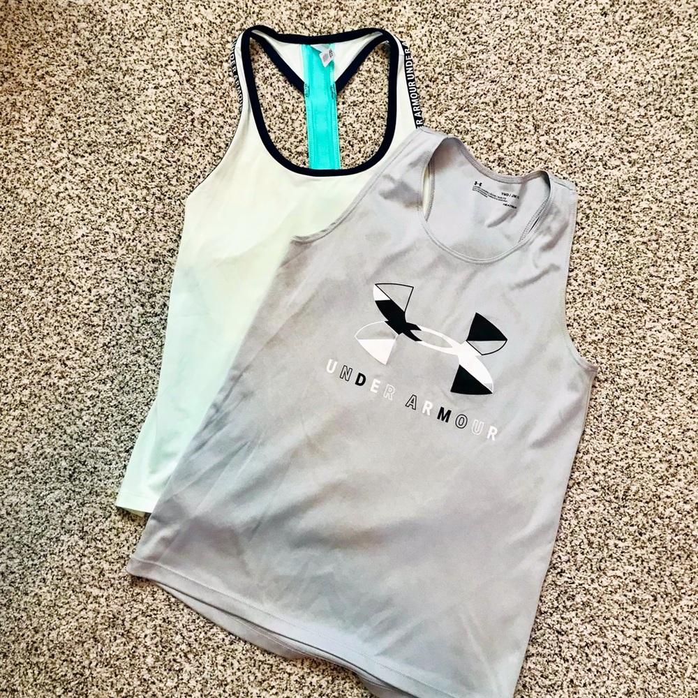 Girls Medium - set of 2 Under Amour Tank Tops